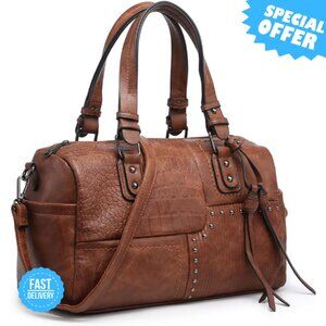 Brand New Dasein Satchel L Black Hobo Style